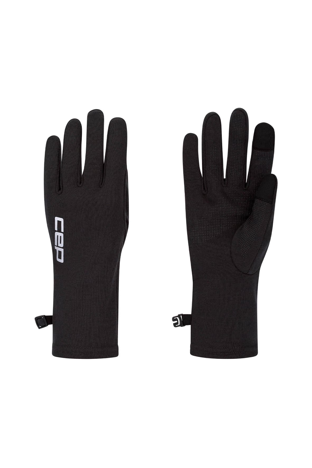 Běžecké rukavice MERINO black