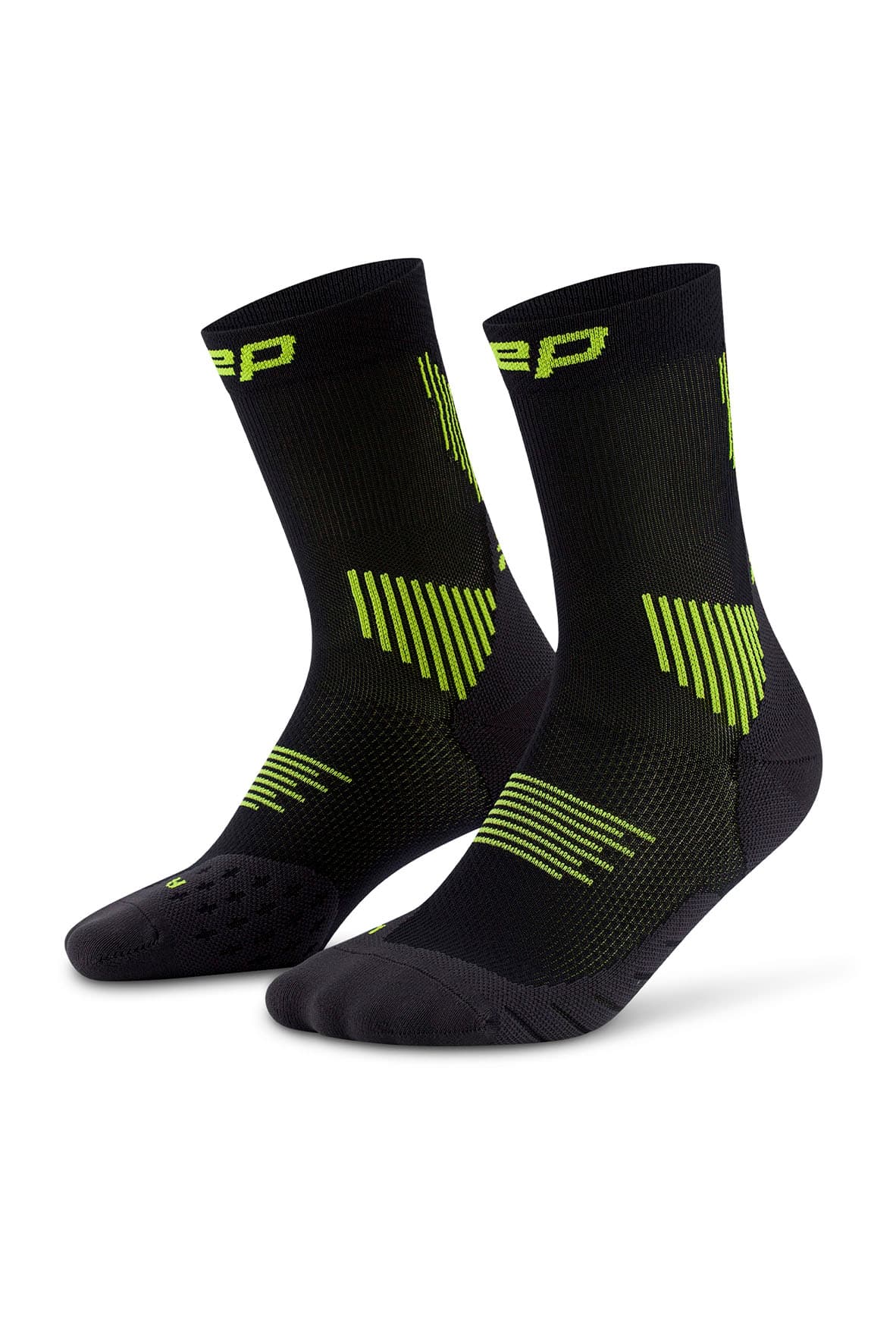 Vysoké ponožky 5.0 dámské black/lime