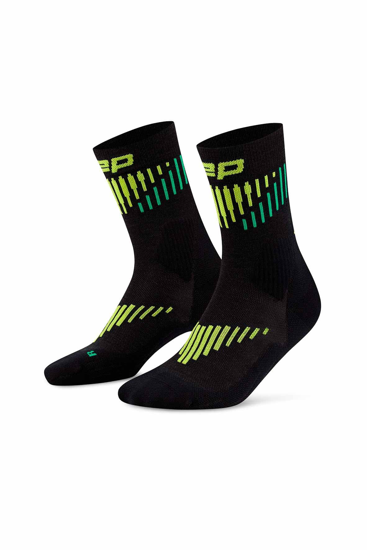 Vysoké ponožky MERINO 3.0 dámské black/lime