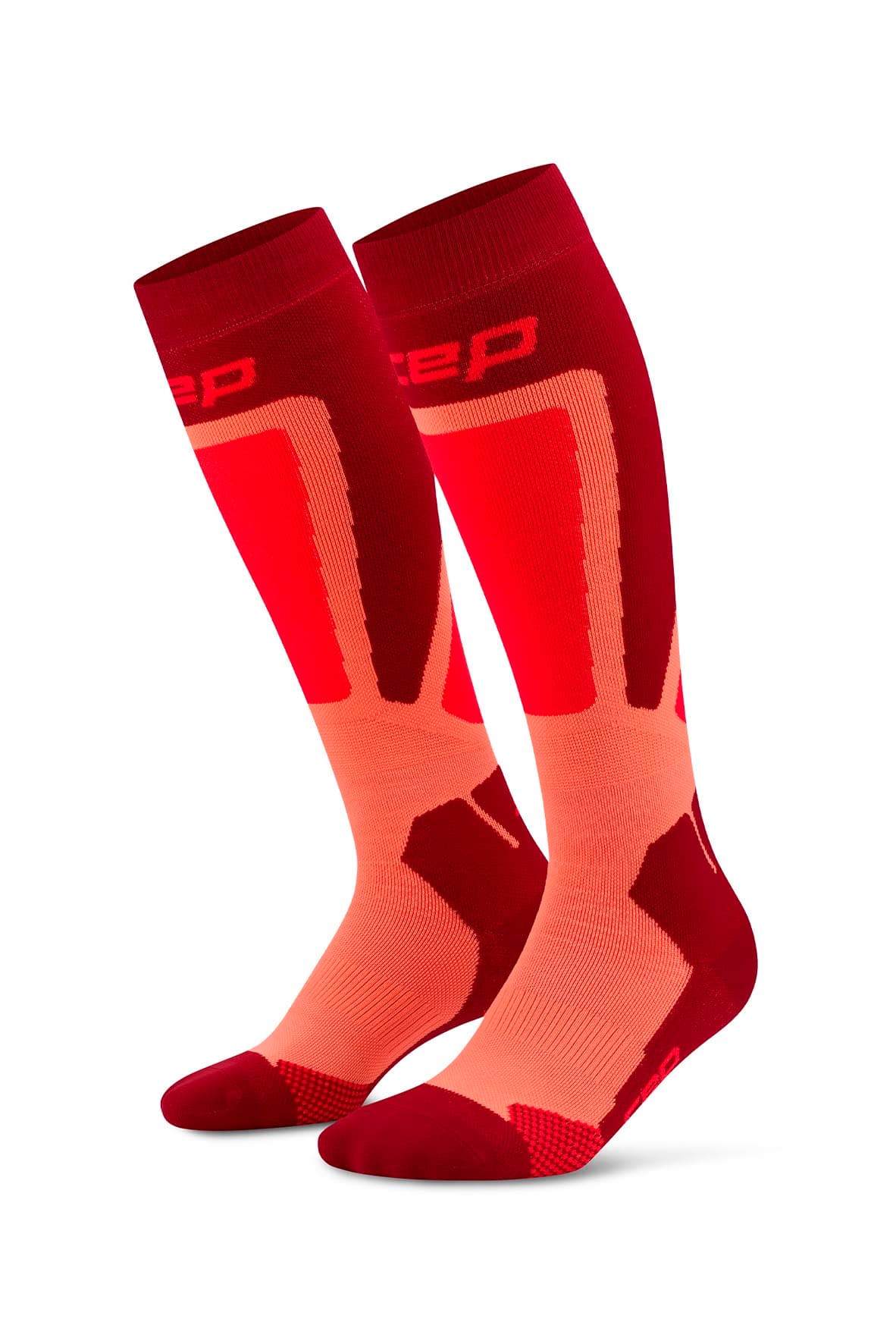 Lyžařské podkolenky TERMO 4.0 dámské red/coral