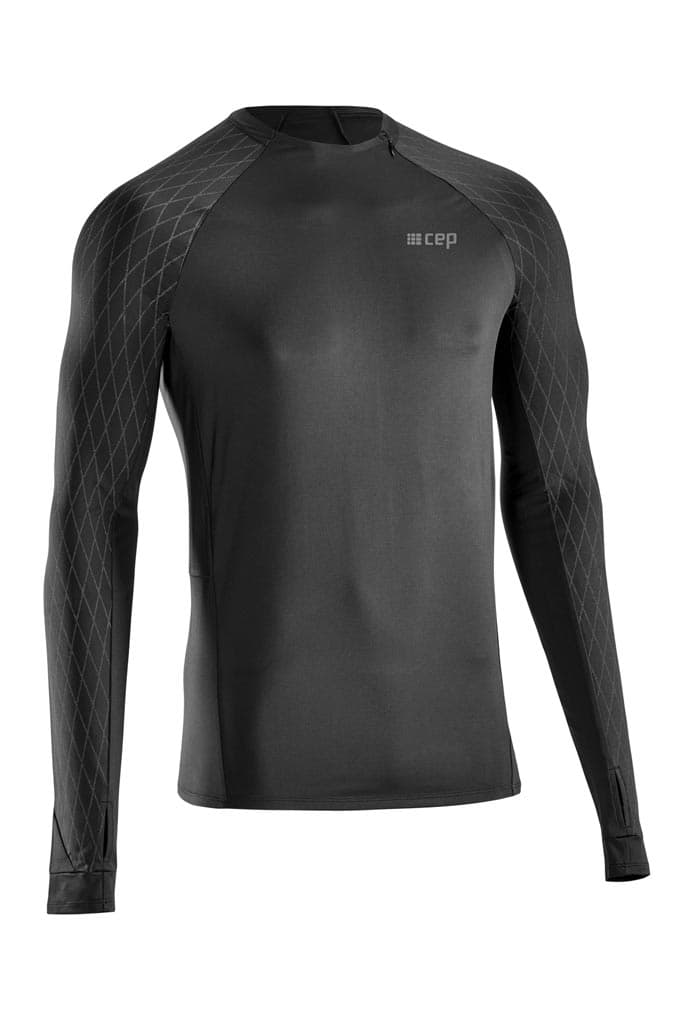 Běžecké tričko COLD WEATHER pánské black