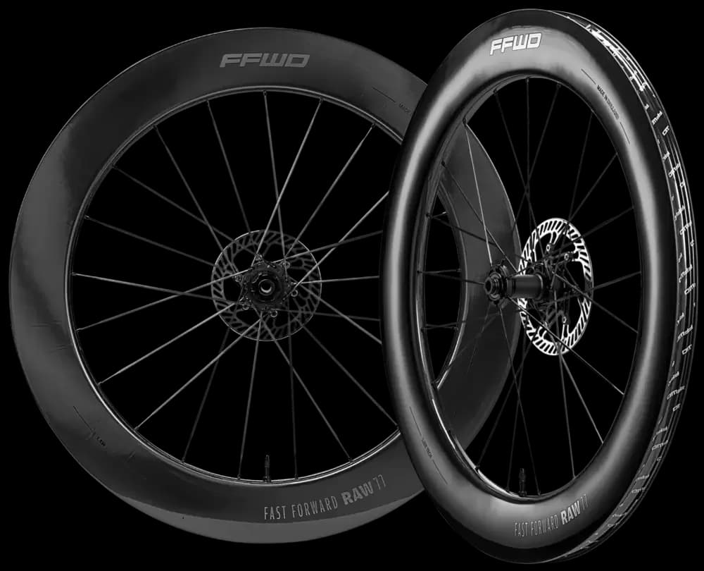 Karbonová kola RAW CS (77 mm), FFWD/CS 2:1, GlossyBlack, plášť