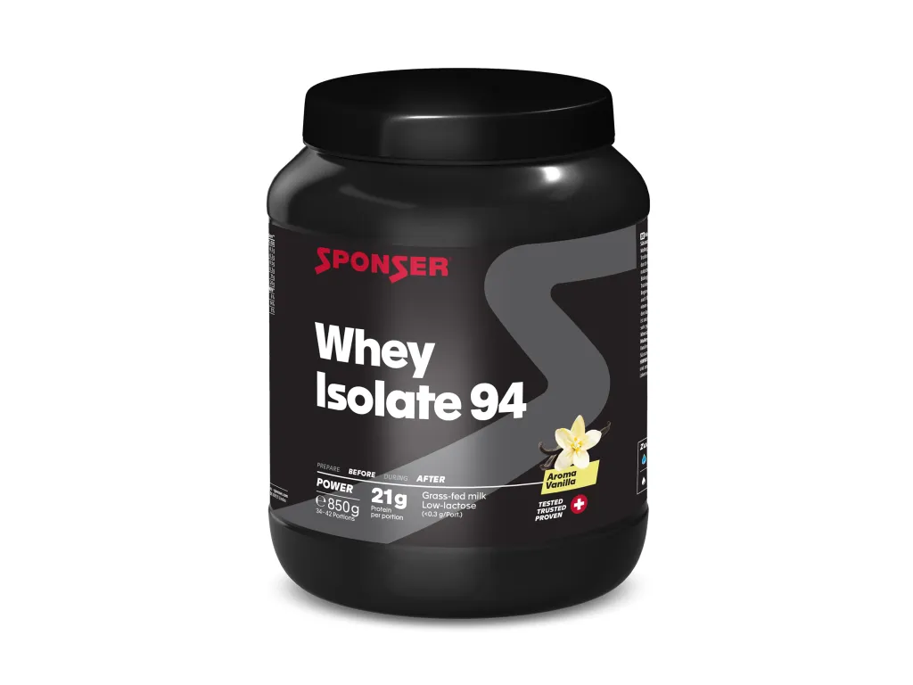 Sponser Whey Isolate 94 – špičkový CFM syrovátkový izolát, 850 g