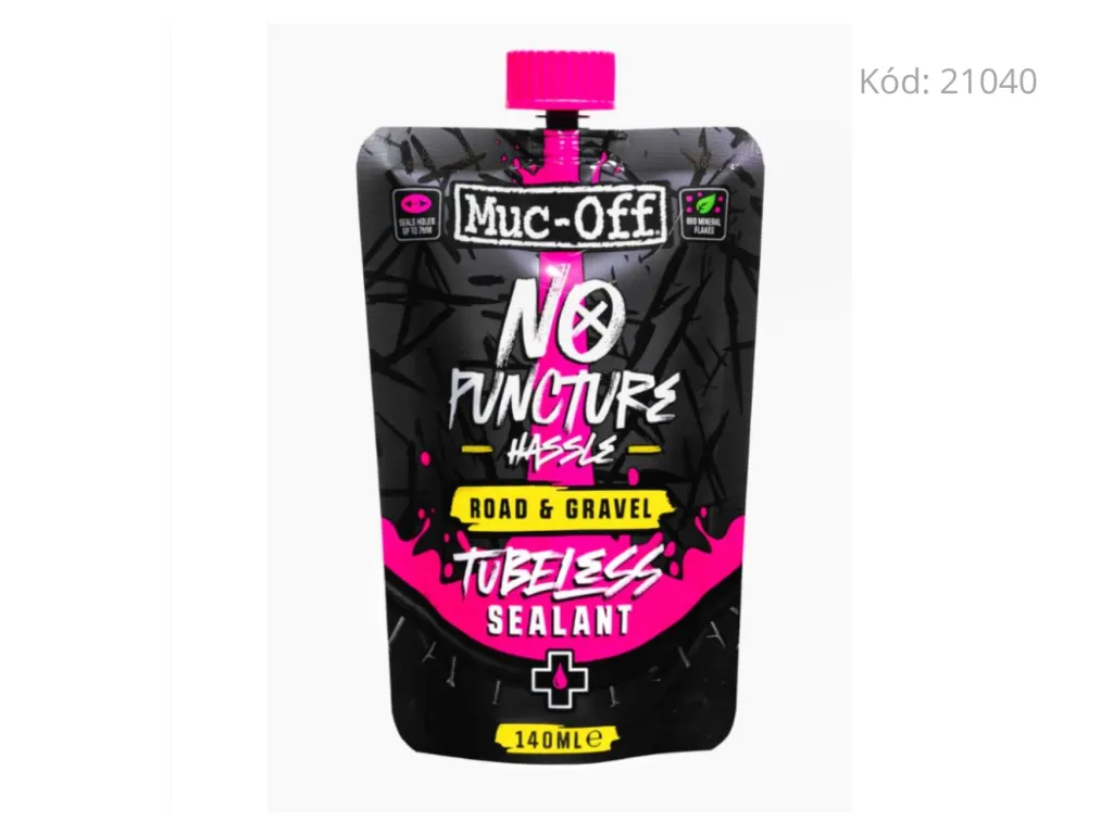 Muc-Off No Puncture Hassle Road & Gravel Sealant – těsnící tmel pro bezdušová kola, 140 ml