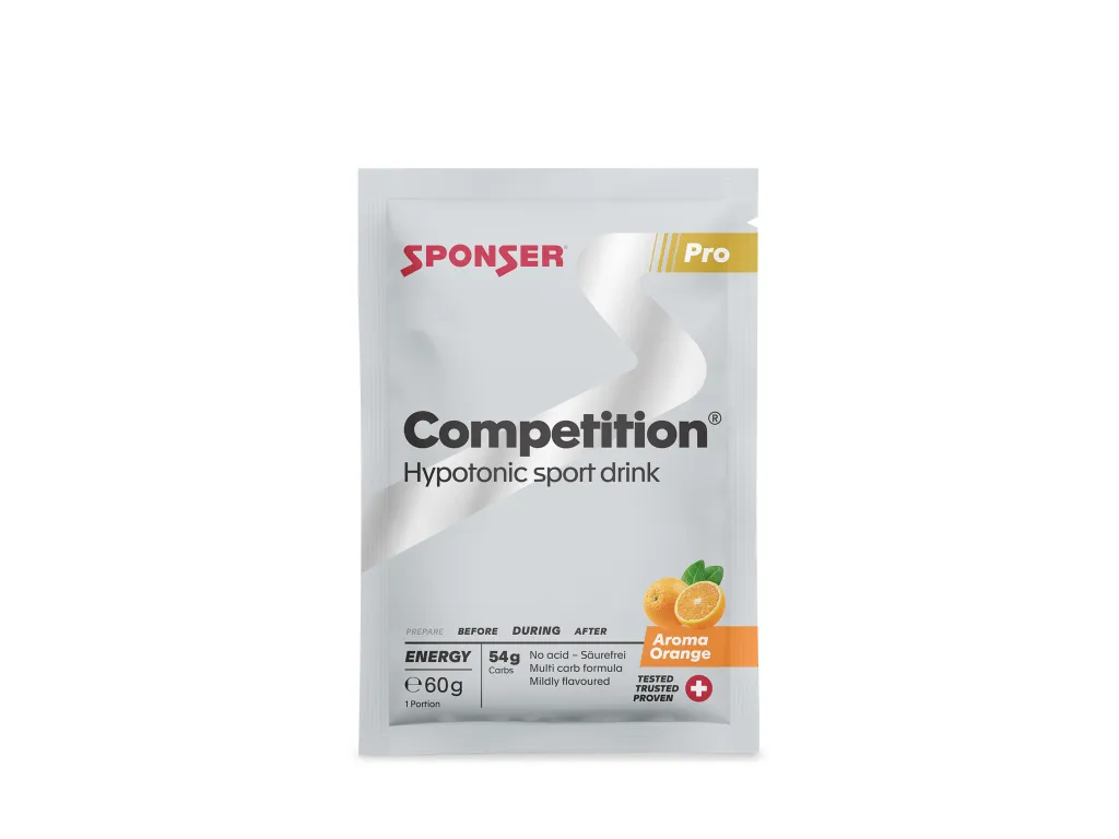 Sponser Competition Drink – zásaditý hypotonický nápoj s příchutí, Orange, 60 g