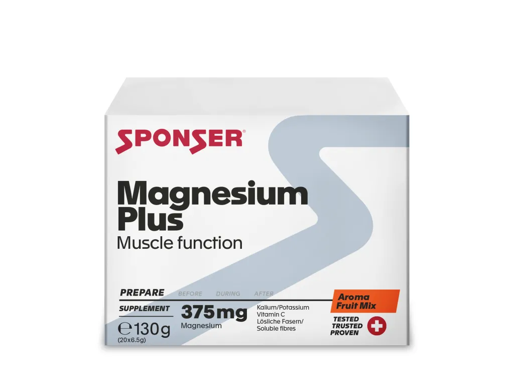 Sponser Magnesium Plus Fruit Mix (20 x 6,5 g) – hořčík proti křečím v prášku