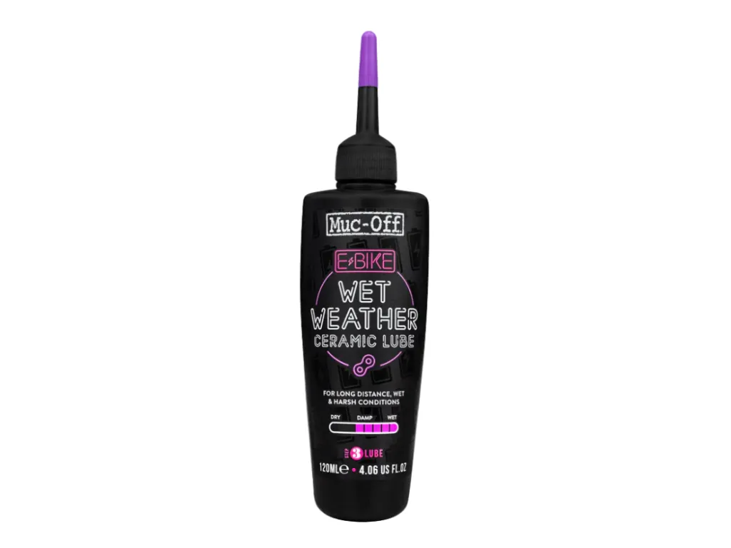 Muc-Off Ebike Ceramic Wet Lube – mazivo s keramikou na řetěz elektrokol do mokra, 120ml