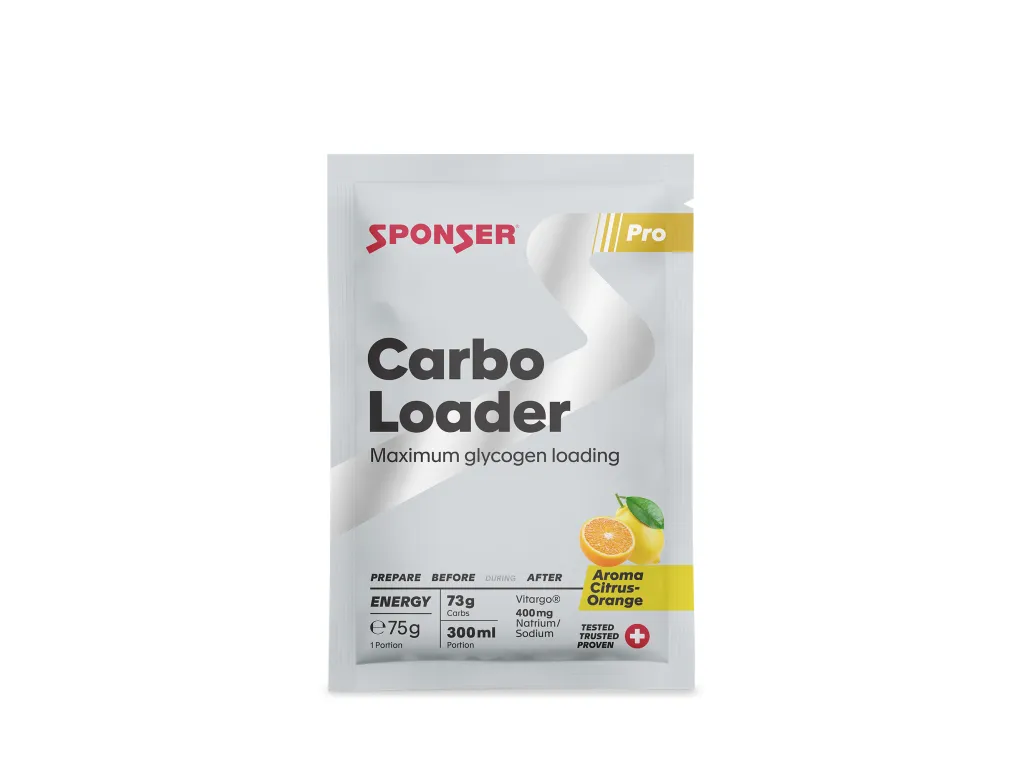 Sponser Carbo Loader – doplnění zásob glykogenu, Citrus-Orange, 75 g