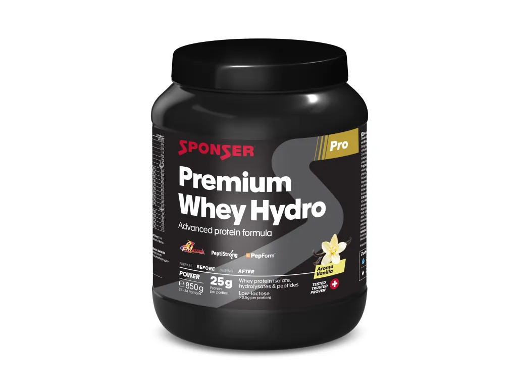Sponser Premium Whey Hydro 850 g – prémiový syrovátkový hydrolyzát
