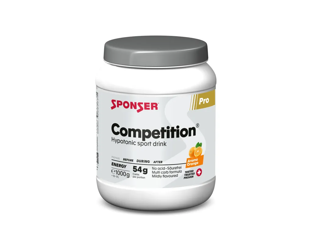 Sponser Competition Drink – zásaditý hypotonický nápoj s příchutí, 1000 g (Orange, Citrus, Fruit Mix)