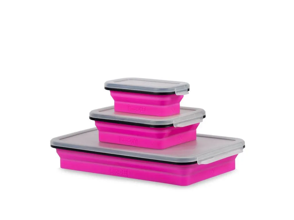 Muc-Off Silicone Collapsible Magnetic Tray Set – sada 3 skládacích magnetických misek