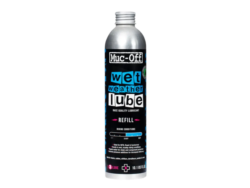 Muc-Off Bio Wet Lube – mazivo na řetěz do mokra, 300 ml refill