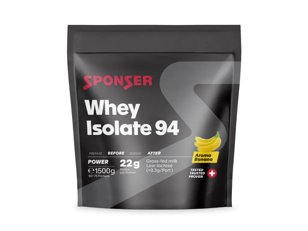 Sponser Whey Isolate 94 – špičkový CFM syrovátkový izolát, 1500 g