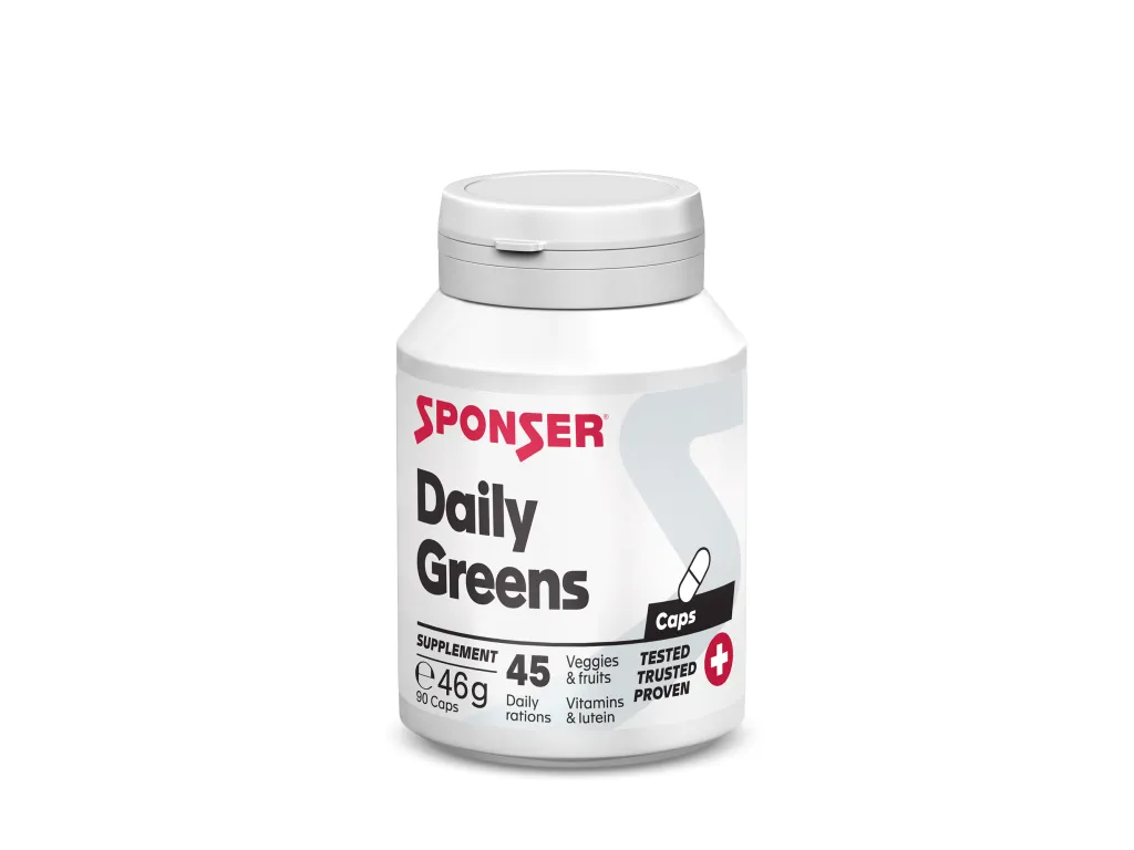Sponser Daily Greens 90 kapslí – doplněk ze zeleniny a ovoce s vitamíny a minerály