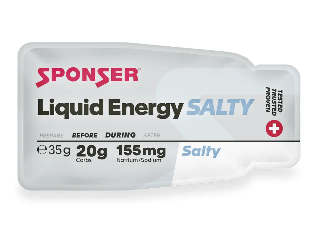 Sponser Liquid Energy Salty 35 g – energetický gel s betaglukany