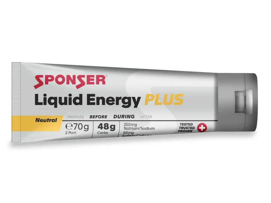 Sponser Liquid Energy Plus – energetický gel s kofeinem, 70 g