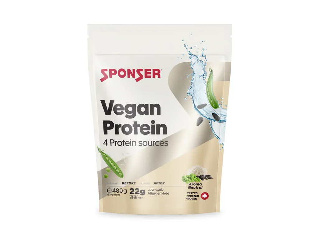 Sponser Vegan Protein 480 g – veganský proteinový nápoj