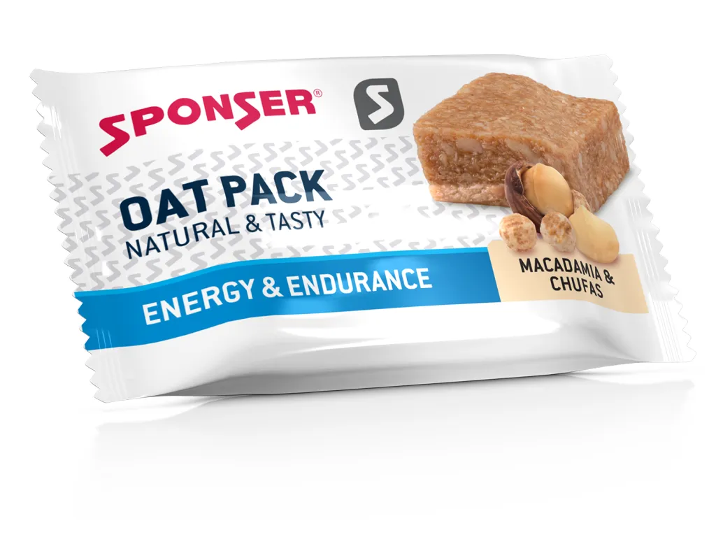 Sponser Oat Pack Bar Macadamia-Chufas 60 g – flapjack s makadamovými ořechy