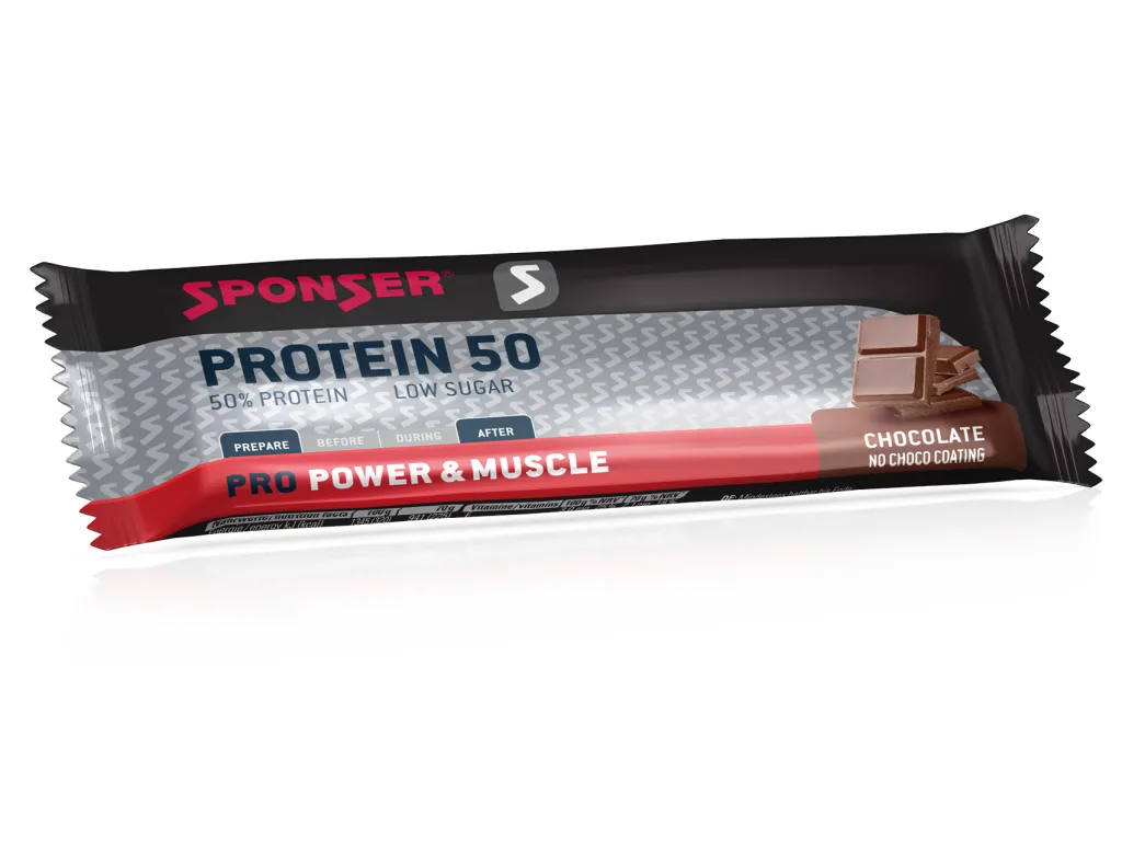 Sponser Protein 50 Bar Choco (50 g) – proteinová tyčinka 50%