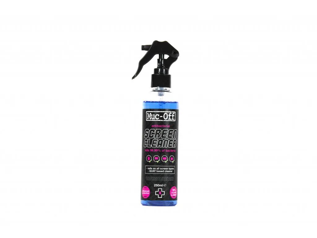 Muc-Off Antibacterial Screen Cleaner – antibakteriální čistič na displeje a obrazovky, 250ml