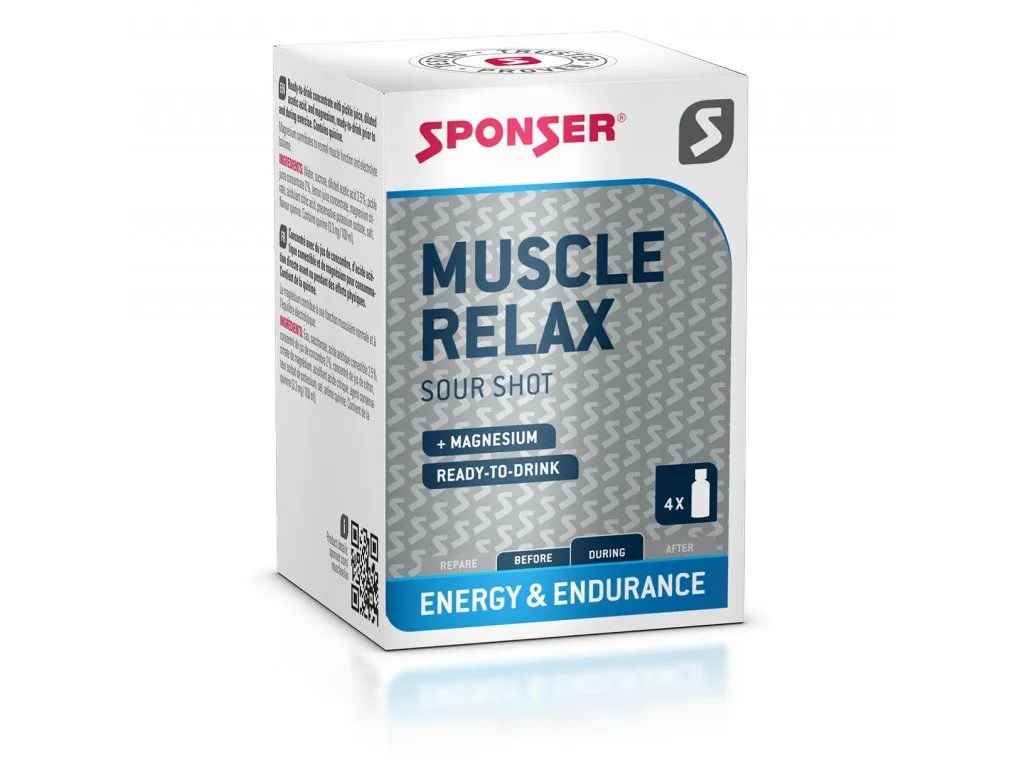 Sponser Muscle Relax (box 4 x 30 ml) – proti křečím