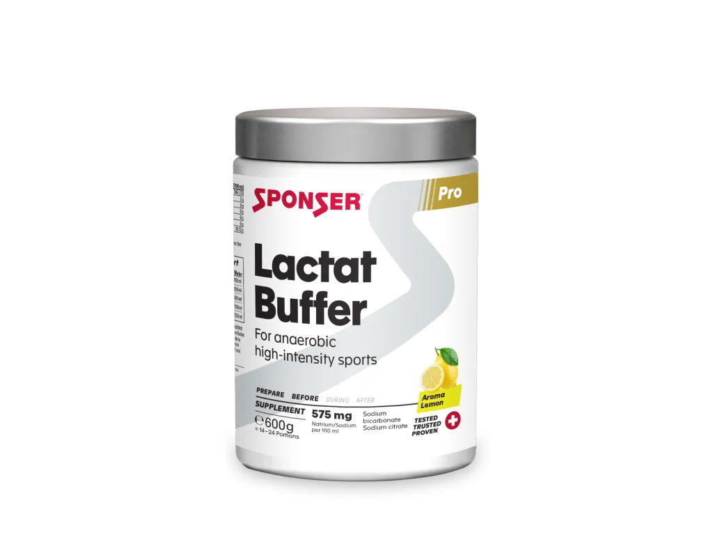 Sponser Lactat Buffer Lemon 600 g – vyrovnání působení laktátu