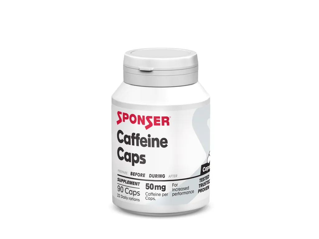Sponser Caffeine Caps 90 kapslí – kofeinový stimulant v kapslích